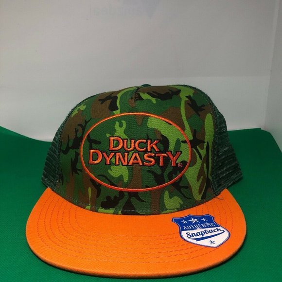 Duck Dynasty Snapback Trucker Hat Camo Orange A&E - Picture 7 of 7